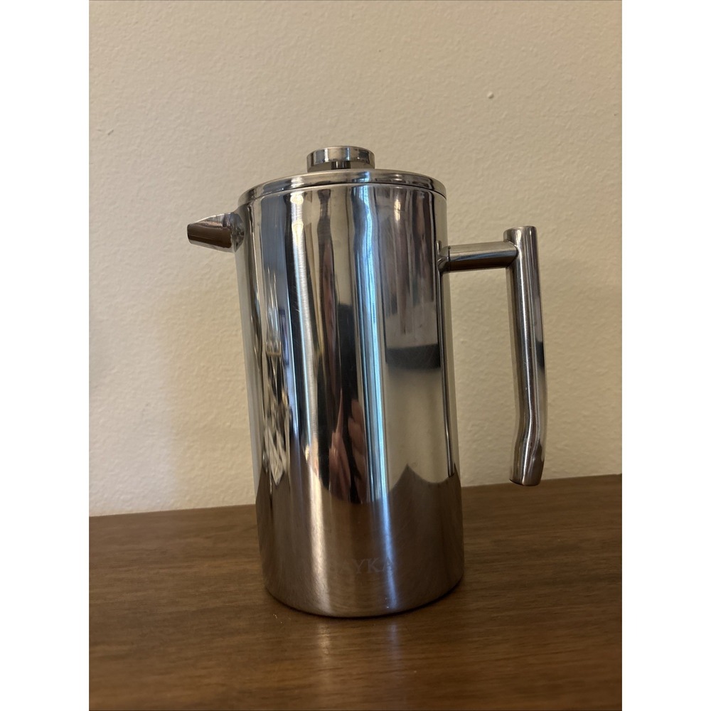 BAYKA French Press Coffee Maker, 304 Grade Stainless Steel 32 Oz Filter Pot